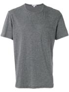 James Perse Chest Pocket T-shirt, Men's, Size: 2, Grey, Cotton/linen/flax/polyester