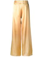 Federica Tosi Sheen Palazzo Trousers - Gold