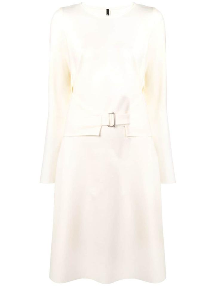 Pierantoniogaspari Belted Midi Dress - White