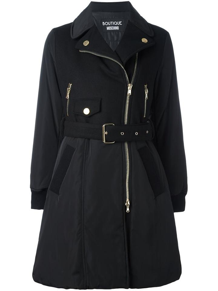 Boutique Moschino Zip Up Trench Coat