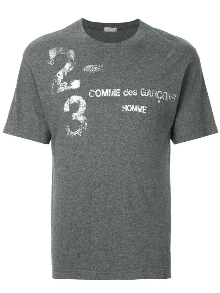 Comme Des Garçons Vintage Faded-print T-shirt - Grey