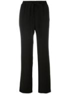 Michael Michael Kors Relaxed, Self Tie Waist Trousers, Women's, Size: Xs, Black, Polyester