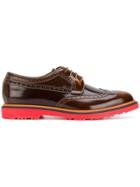 Paul Smith Contrast Brogue Shoes - Brown