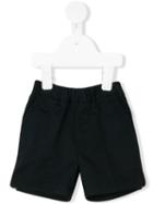 Moncler Kids - Striped Piped Shorts - Kids - Cotton/spandex/elastane - 9-12 Mth, Blue