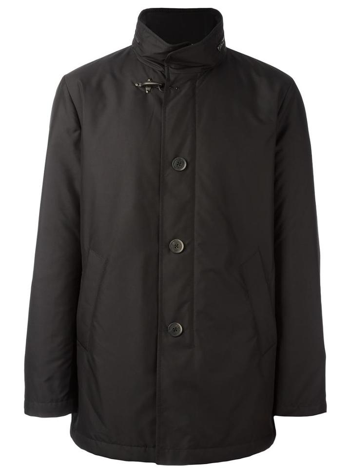 Fay High Neck Padded Jacket, Men's, Size: Xl, Black, Cotton/polyamide/polyester