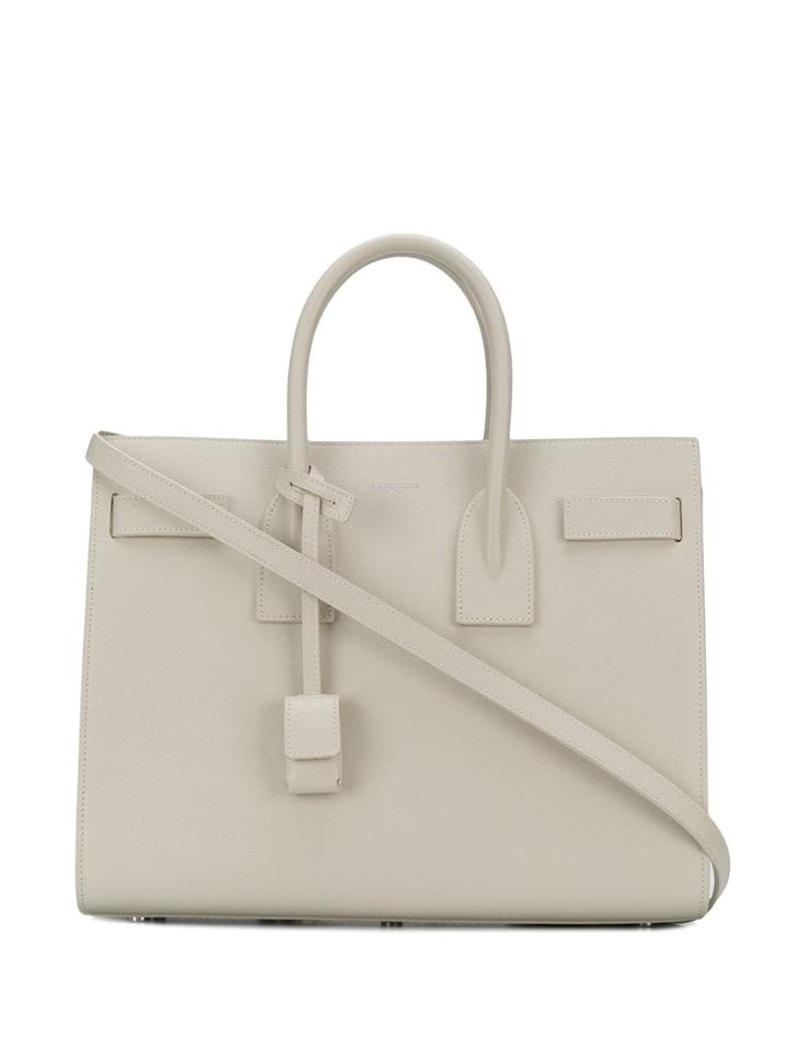 Saint Laurent Small Classic Sac De Jour Tote - Neutrals