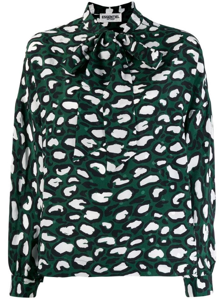Essentiel Antwerp Long Sleeve Printed Shirt - Green