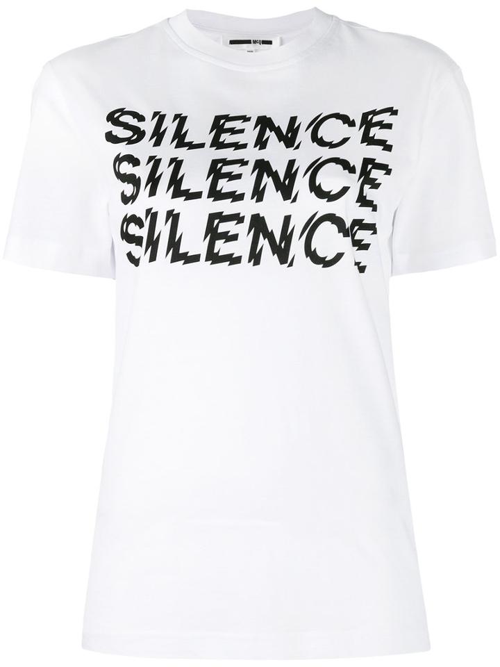 Mcq Alexander Mcqueen - Silence T-shirt - Women - Cotton - Xs, White, Cotton