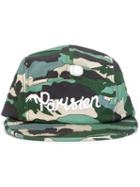 Maison Kitsuné 'landscape' Cap, Adult Unisex, Green, Cotton/spandex/elastane