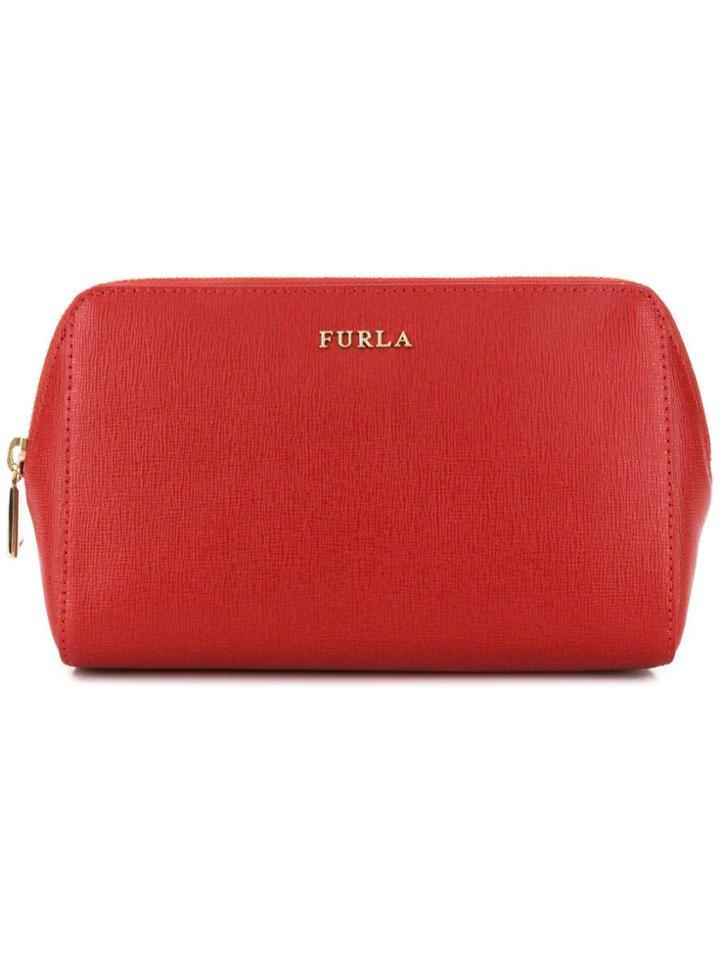 Furla Logo Make Up Bag - Red