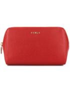 Furla Logo Make Up Bag - Red