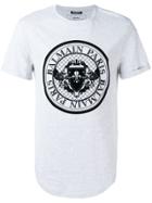Balmain Logo Crest T-shirt - Grey