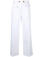 Red Valentino Front Flap Pocket Trousers - White