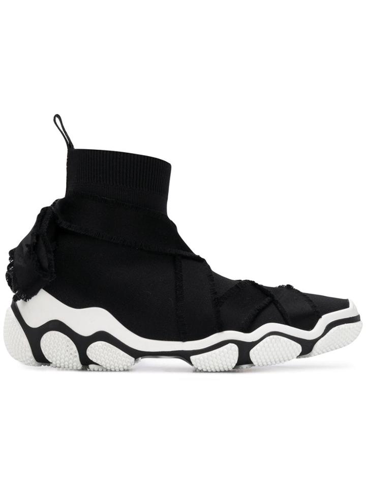 Red Valentino Glam Run Sneakers - Black