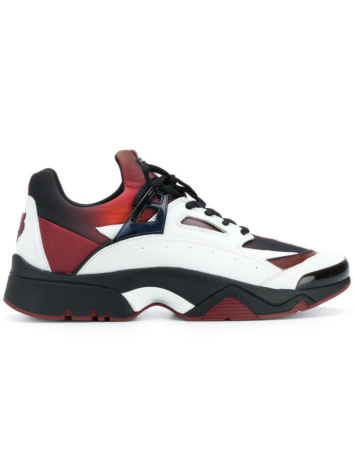 Kenzo Panelled Tiger Sneakers - White