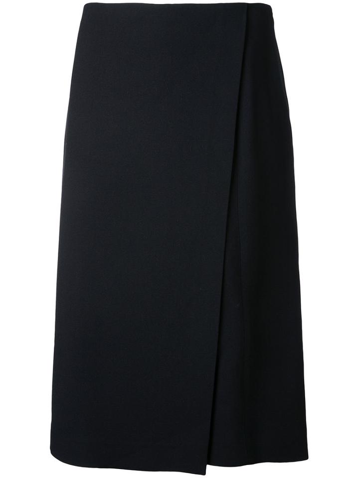 Narciso Rodriguez - Midi Skirt - Women - Silk/elastodiene/viscose - 42, Black, Silk/elastodiene/viscose