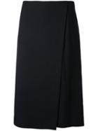 Narciso Rodriguez - Midi Skirt - Women - Silk/elastodiene/viscose - 42, Black, Silk/elastodiene/viscose