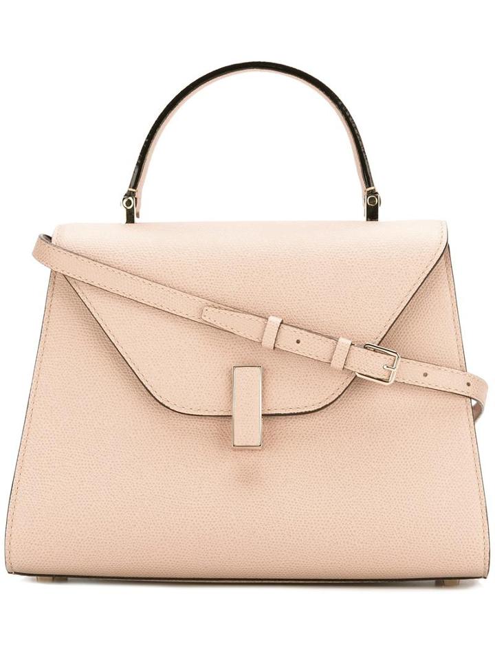 Valextra Trapeze Tote, Women's, Pink/purple, Calf Leather