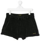 Finger In The Nose Velour Shorts - Black