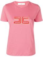 Elisabetta Franchi Logo Print T-shirt - Pink