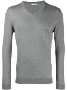 Cenere Gb Fitted Fine Knit Sweater - Grey