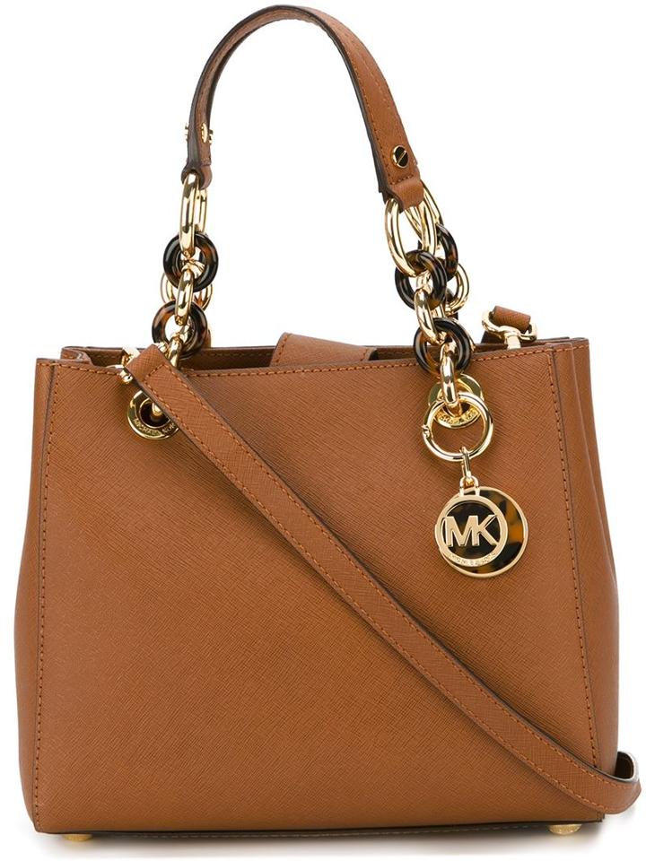 Michael Michael Kors Logo Charm Shoulder Bag