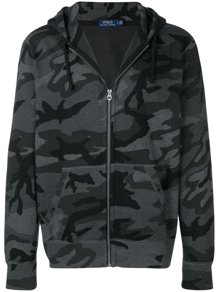 Polo Ralph Lauren Camouflage Print Hoodie - Grey