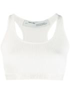 Off-white Sports Bra Style Cropped Top