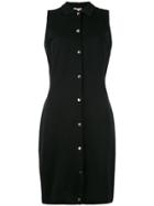 Romeo Gigli Vintage Sleeveless Shirt Dress - Black