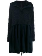 Rundholz Black Label Knitted Hooded Cardi-coat - Blue