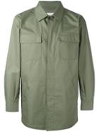 Mackintosh Button-up Field Jacket, Men's, Size: 44, Green, Cotton/polyamide