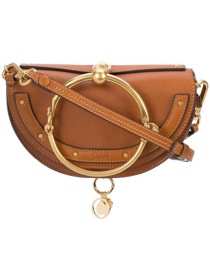 Chloé Nile Small Minaudière Clutch - Brown