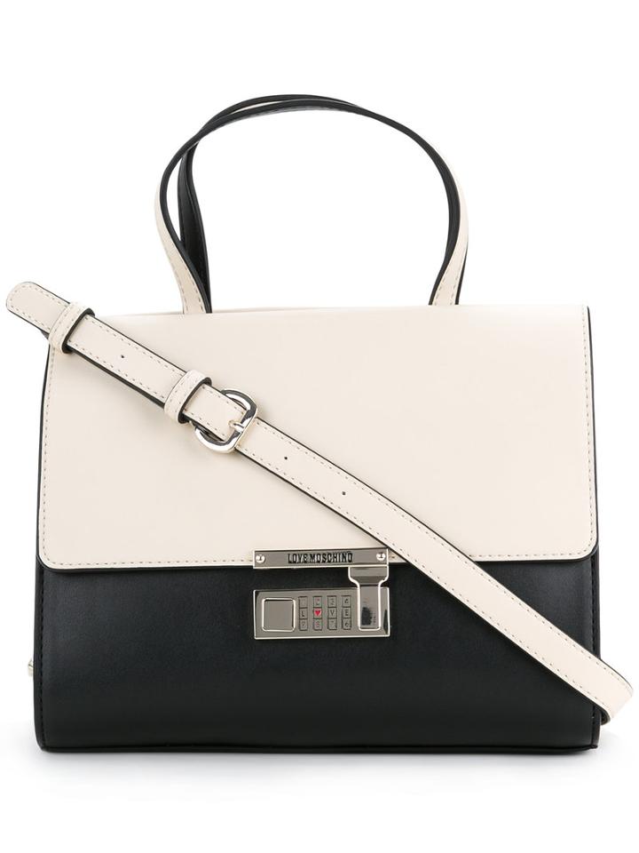 Love Moschino - Foldover Shoulder Bag - Women - Polyurethane - One Size, Black, Polyurethane