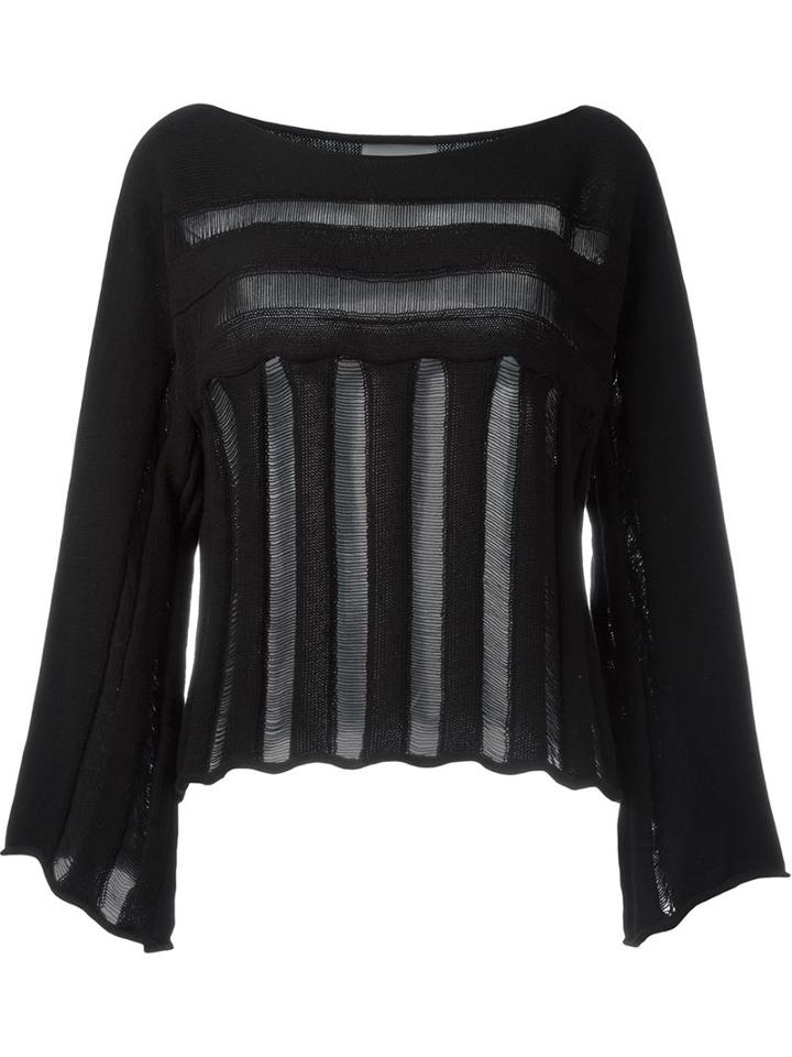 Lost And Found Rooms Open Knit Detail Sweater