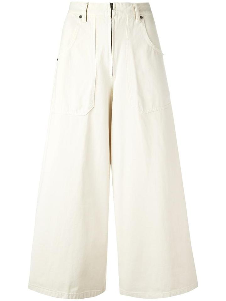Cropped Denim Culottes, Women's, Size: 27, Nude/neutrals, Cotton, Marc Jacobs