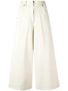 Cropped Denim Culottes, Women's, Size: 27, Nude/neutrals, Cotton, Marc Jacobs