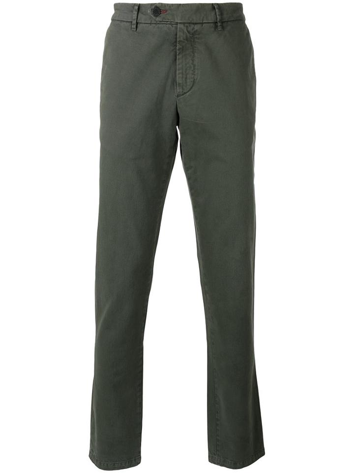 7 For All Mankind Chino Trousers, Men's, Size: 36, Green, Cotton