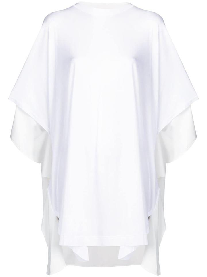 Y's Draped Oversized T-shirt - White