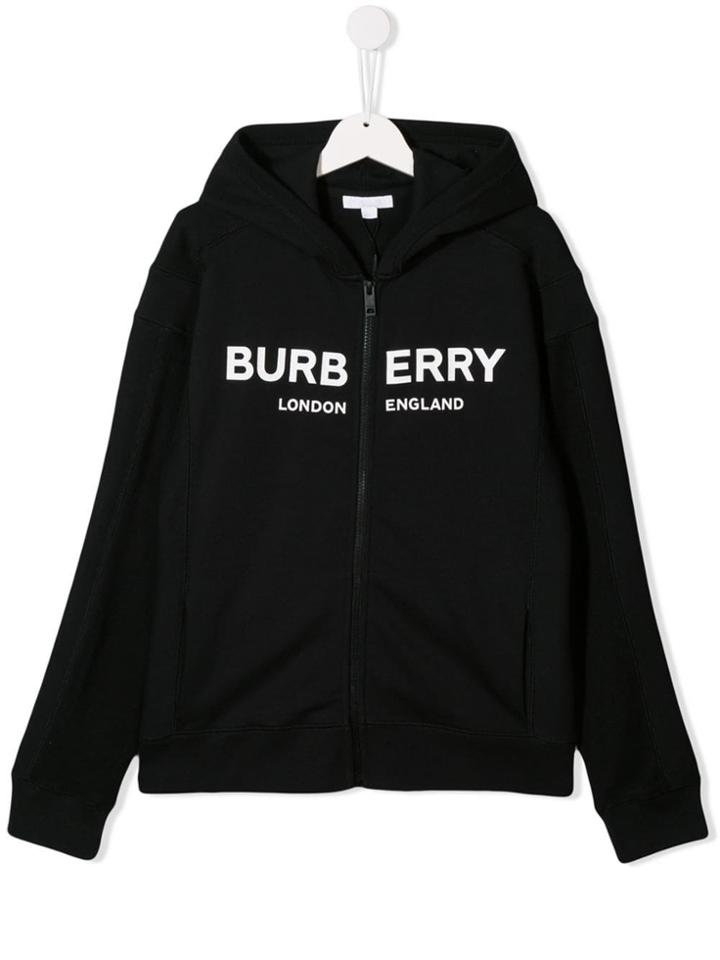 Burberry Kids Printed Hoodie - Black