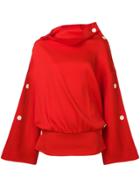 A.w.a.k.e. Oversized Long-sleeve Top - Red