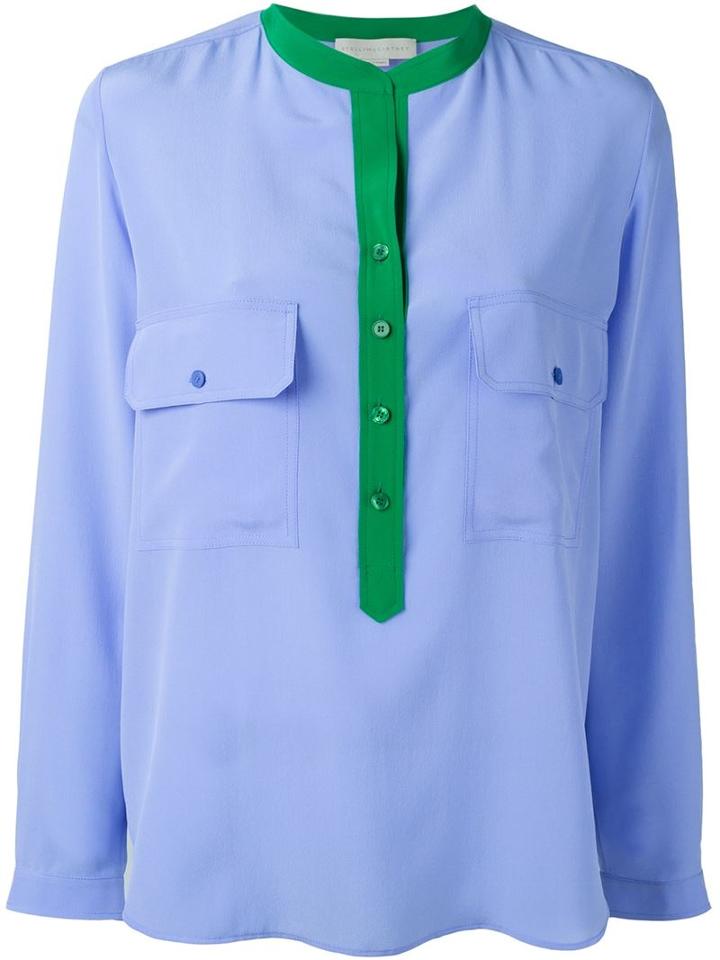 Stella Mccartney Estelle Shirt, Women's, Size: 38, Blue, Silk