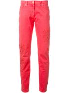 Blumarine Slim Fit Trousers - Pink & Purple