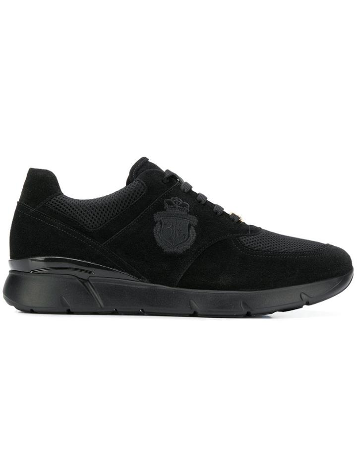 Billionaire Embroidered Logo Sneakers - Black
