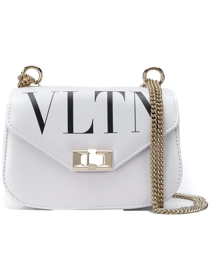Valentino Vltn Crossbody Bag - White