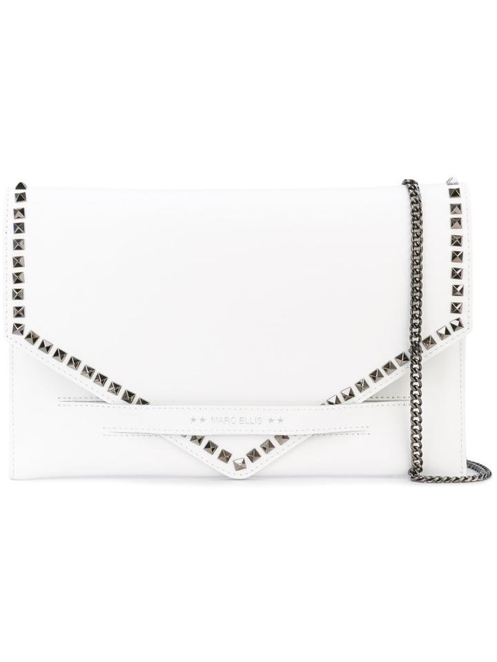 Marc Ellis - Large Kimmy Clutch - Women - Leather - One Size, White, Leather