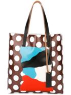 Marni Ekta Print Shopper Tote, Women's, Brown