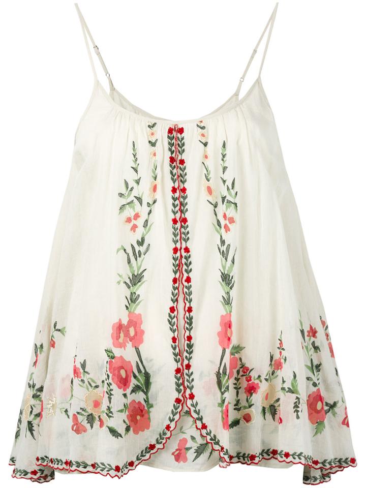 Mes Demoiselles - Josephine Cami Top - Women - Cotton - 38, White, Cotton