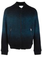 Dondup Knit Detail Bomber Jackets, Men's, Size: Medium, Black, Polyester/wool
