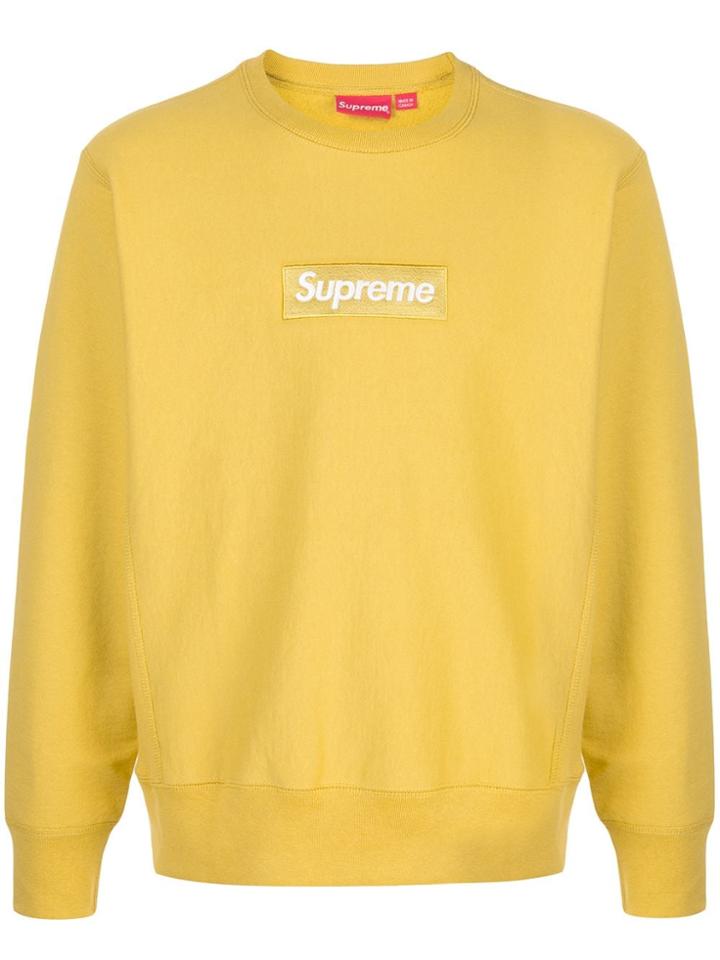 Supreme Box Logo Sweatshirt - Yellow