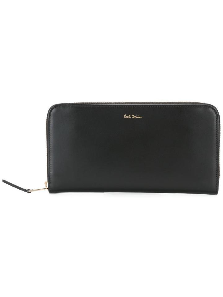 Paul Smith Large 'artist Stripe' Purse, Women's, Black, Calf Leather
